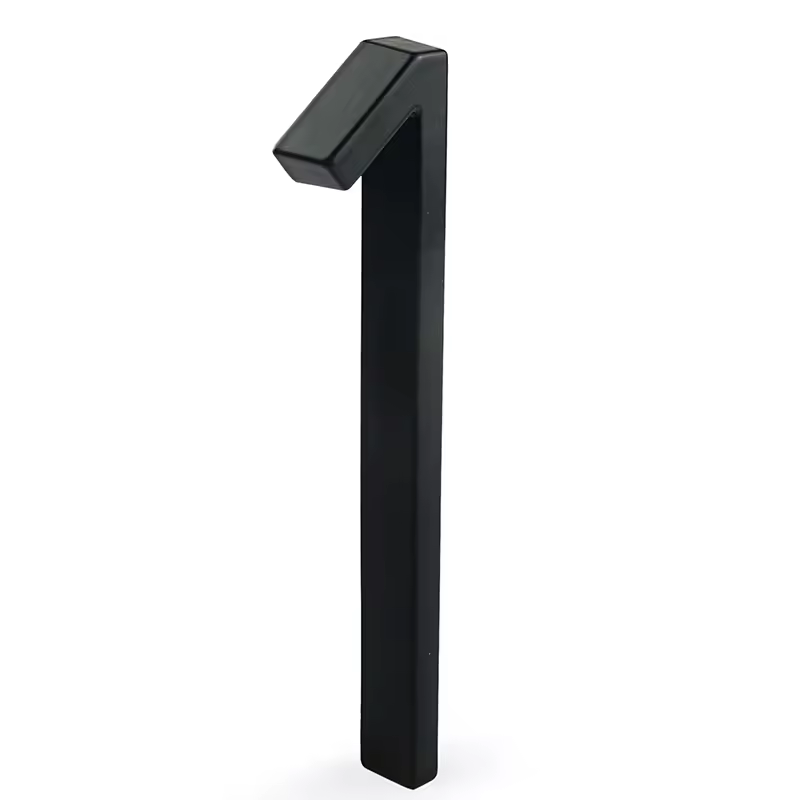 1pc 125mm Floating House Number Outdoor 5 inch Black Zinc Alloy Letter Apartment Door Numbers Mailbox Address Sign #0-9 - Image 21