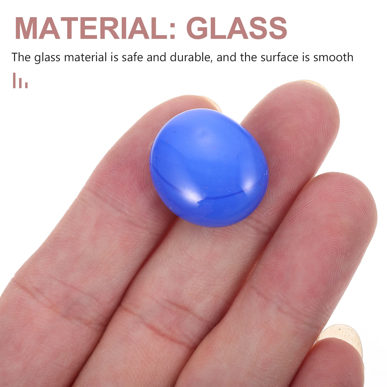 

Glass Flat Tile Decorative Beads Durable Safe Material Creative Design Suitable for DIY Crafts Mosaic Pieces Fragile Resistant