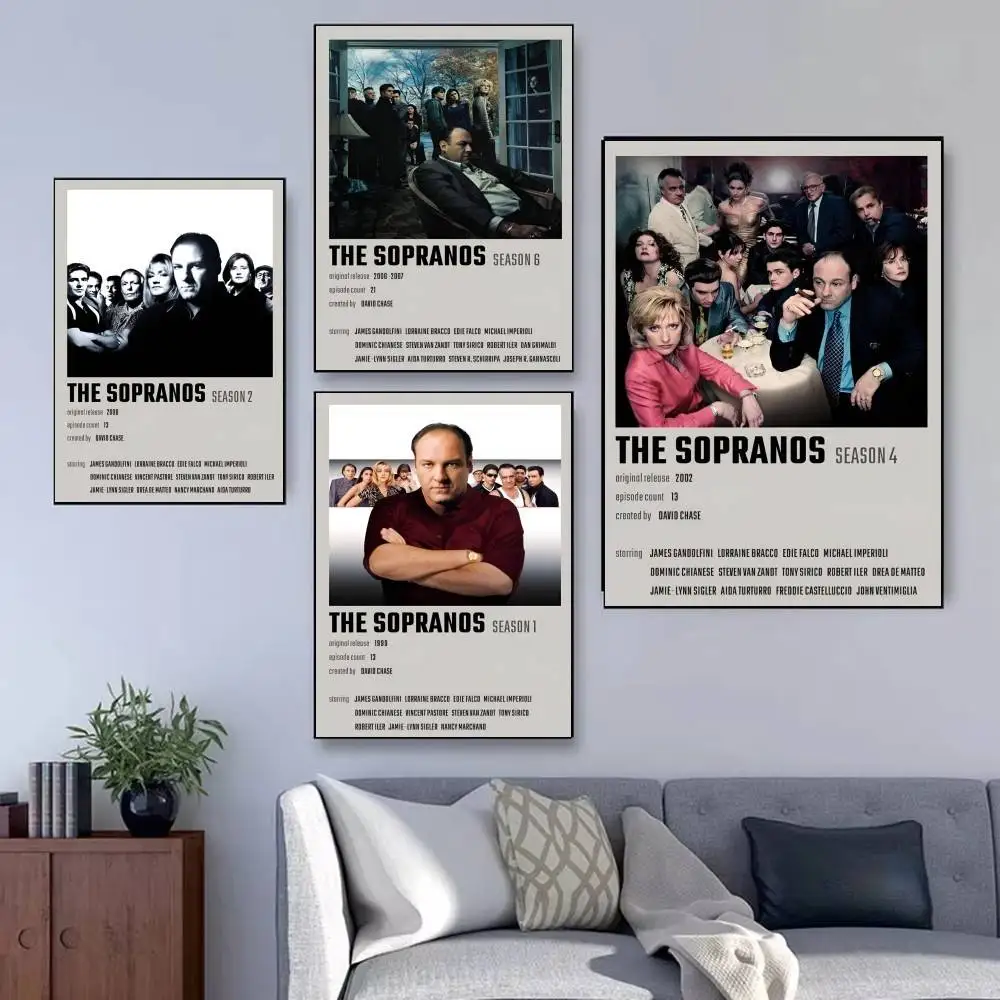 أسود أبيض كلاسيكي التلفزيون اللعب السوبرانو المشارك ذاتية اللصق الفن ورقة مقاومة للماء ملصق المنزل بار غرفة جدار ديكور