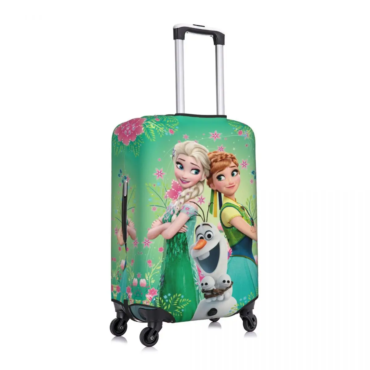 Custom Cartoon Frozen Princess Travel Luggage Cover Dust Proof Suitcase Cover Protector Fit 18-32 Inch