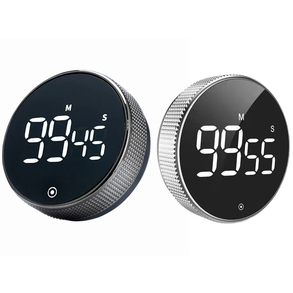 Magnetic LED Digital Countdown Countup Timer 3-level Volume Adjustment Cooking Remind Alarm Clock for Home Classroom Gym Office