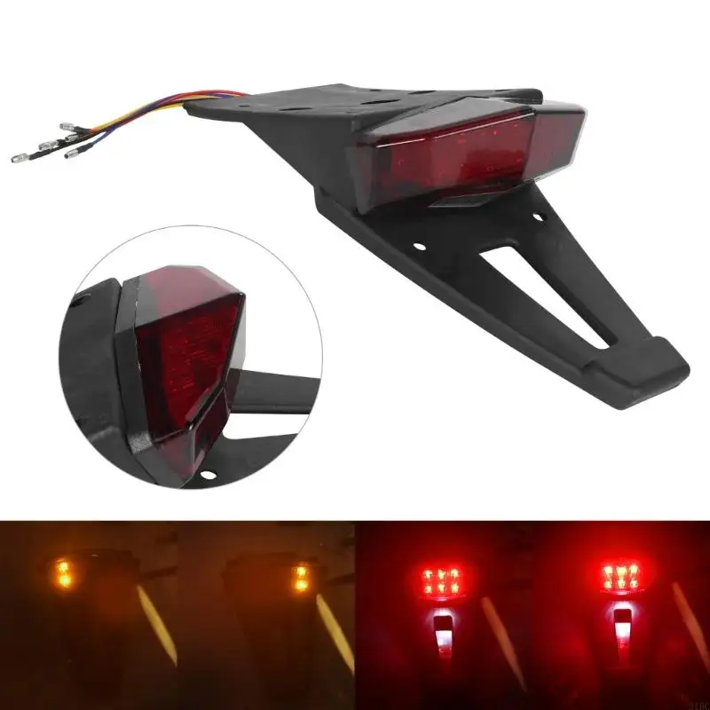 

Stylish Motorcycle Rear Fenders LED Tail Light with Low Energy Consumption Turn Signal Lights Upgrades for Automotives