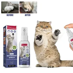 Pet Scratch Deterrent Spray Prevent Scratching Chewing Sofa Furniture Protector Bitter Anti Gnawing Cat Scratch Training Liquid