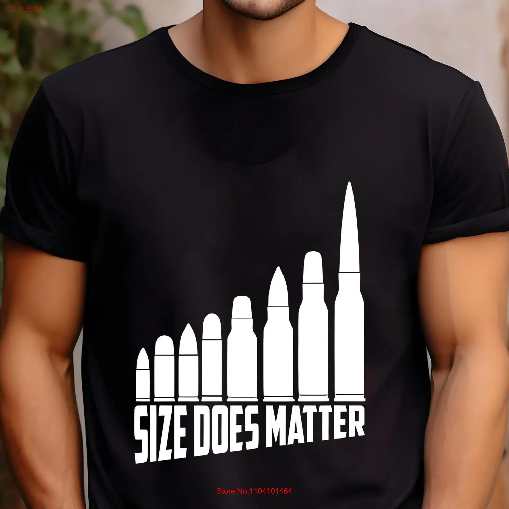 Размер Does Matter Футболка BulleT Грубые мужчины Забавные для крутых мужчин Наступательные веселые юмористические длинные или короткие рукава