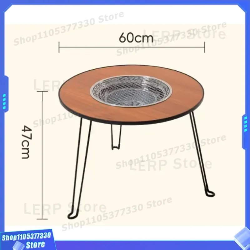 Portable Folding BBQ Grill for Outdoor Camping Garden Picnic Charcoal Barbecue Grate Compact Travel Cooking Equipment Outdoor