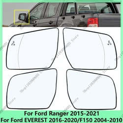 Ca Side Mirror For Ford Ranger 2015-2021 EVEREST 2016-2020 F150 2004-2010 Heated Mirror Glass Lens,Blind Spot Car Accessories