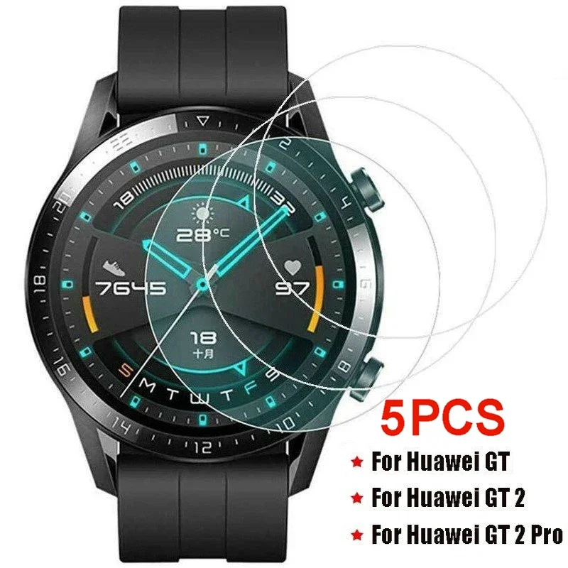 Tempered Glass Screen Protector Anti Scratch 9H Smartwatch Protective Glass for Huawei Watch GT 2 Pro/GT 2/GT Screen Protector