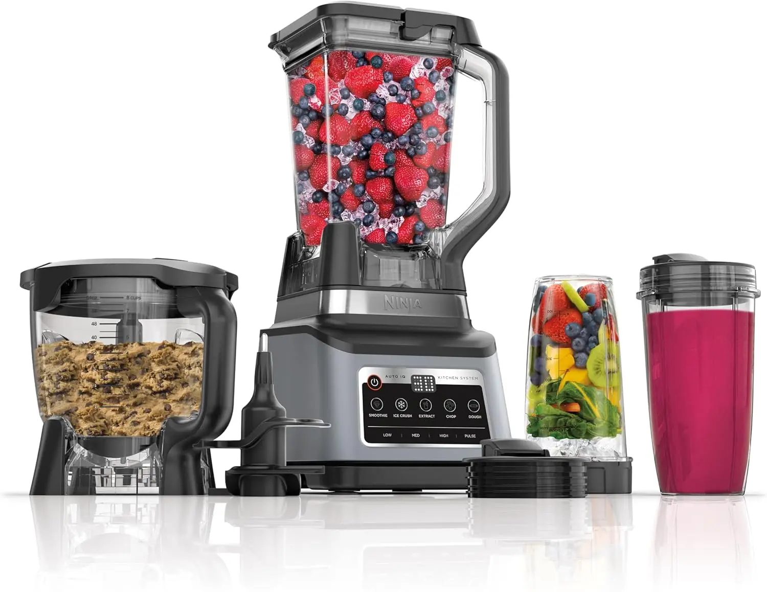 BN801 Professional Plus Sistema de cocina, 1400 WP, 5 funciones para batidos, cortar, masa y más con Auto IQ, 72 oz. * Licuadora