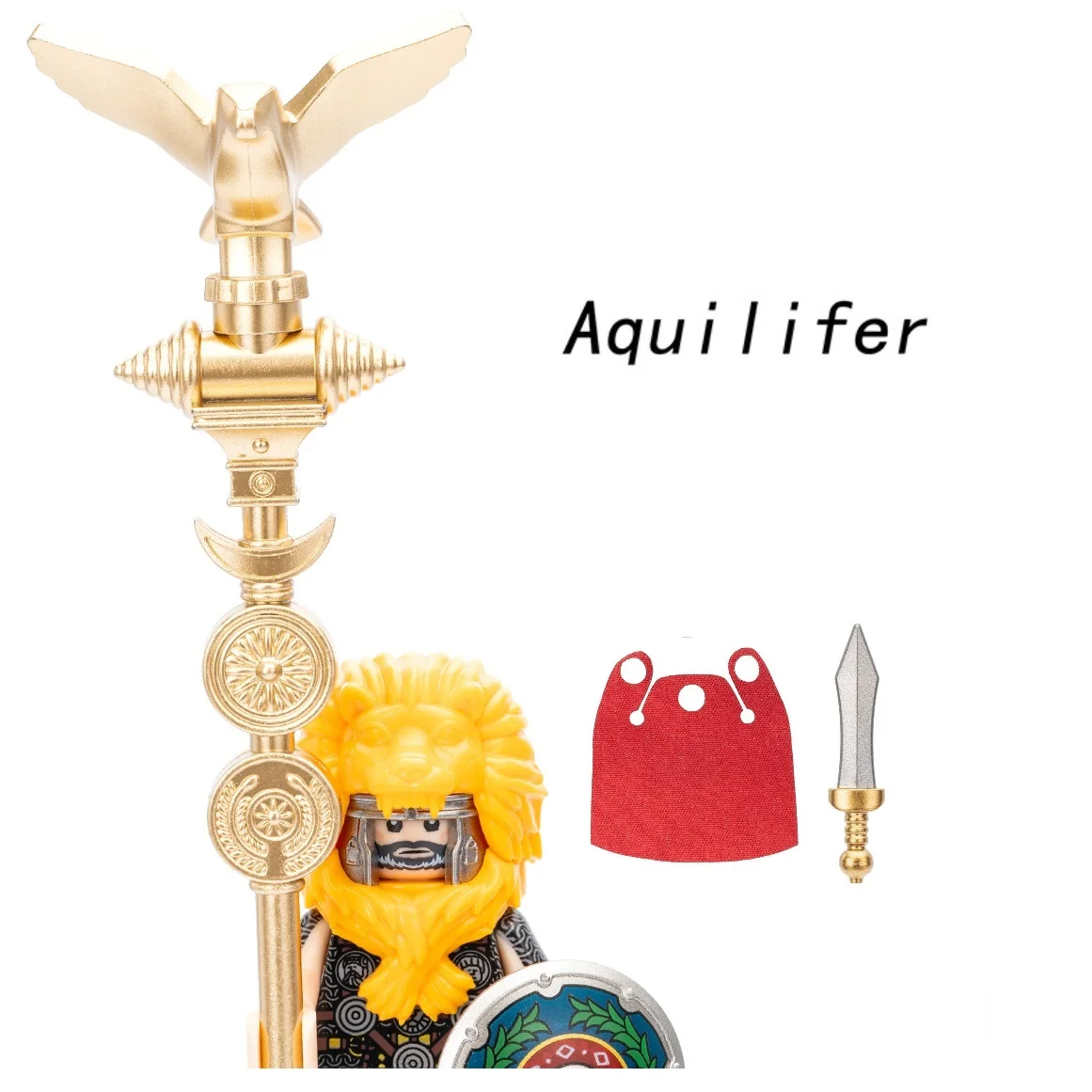 MOC Middeleeuwse Militaire Bouwstenen Militie Priester Monnik Scepter Legerfiguur Soldaat Magiër Schild Accessoires DIY Stenen Speelgoed