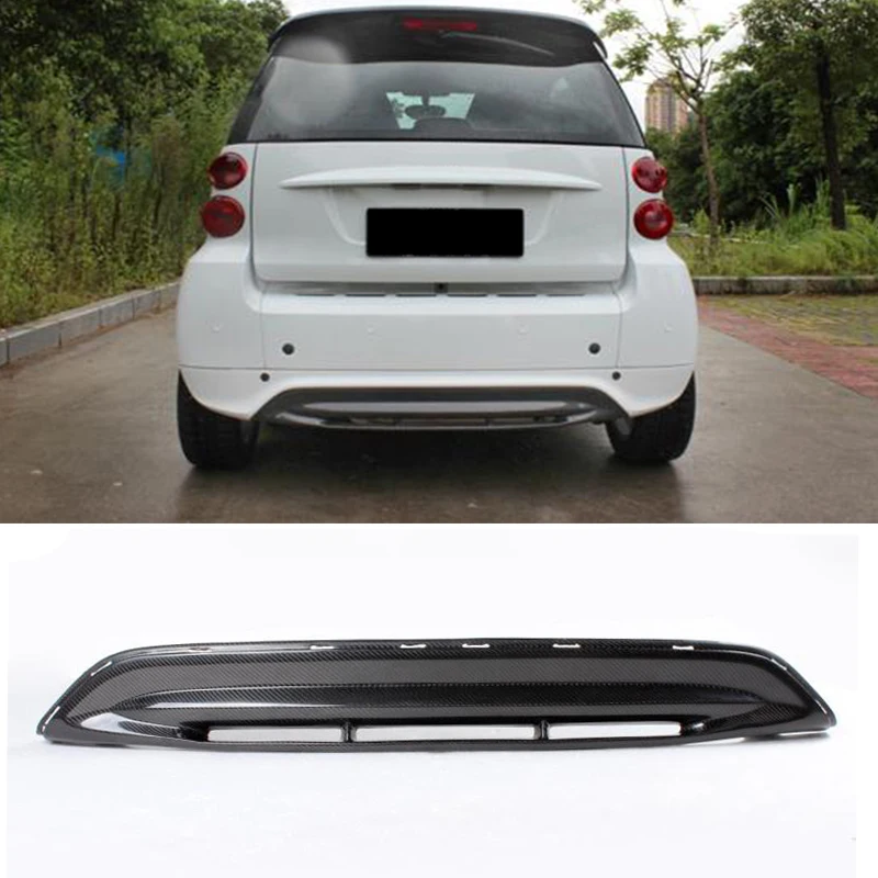 Car Rear Bumper Diffuser Lip Spoiler for Mercedes Benz Smart Fortwo Coupe 2010-2013 Convertible Rear Diffuser Lip Carbon Fiber