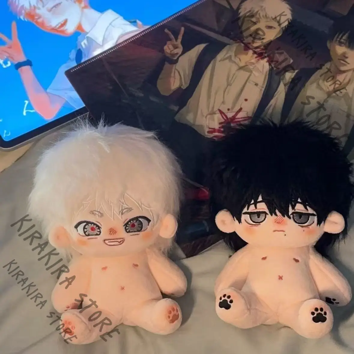 

The Summer Hikaru Died Anime 20cm Maumet Cosplay Tsujinaka Yoshiki Indou Cotton Puppet Kawaii Ornaments Adorable