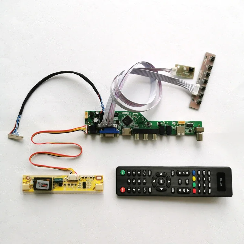 

Для BOE HT150X02-100/101 15 "20-контактный кабель LVDS 1024*768 VGA USB пульт дистанционного управления 2CCFL ПК настольный ЖК-дисплей контроллер карты DIY Kit
