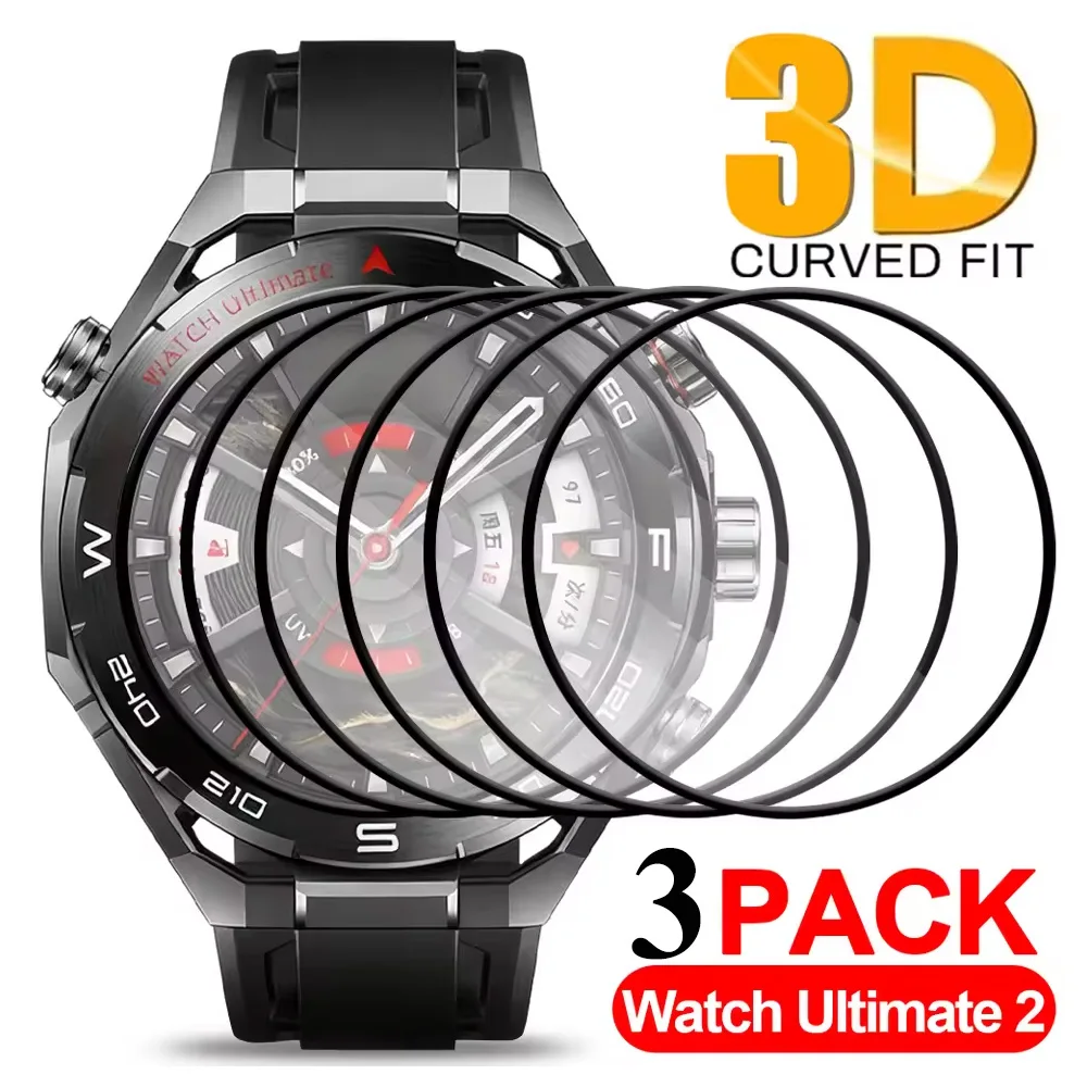 3D gebogene Displayschutzfolien für Huawei Watch Ultimate 2, kratzfeste Schutzfolien, Smartwatch-Folie