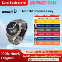 Amazfit Balance Smart Watch Body Composition Sleep Recovery GPS Alexa Bluetooth Calling 14 Day Battery Life 150 Sports for men's