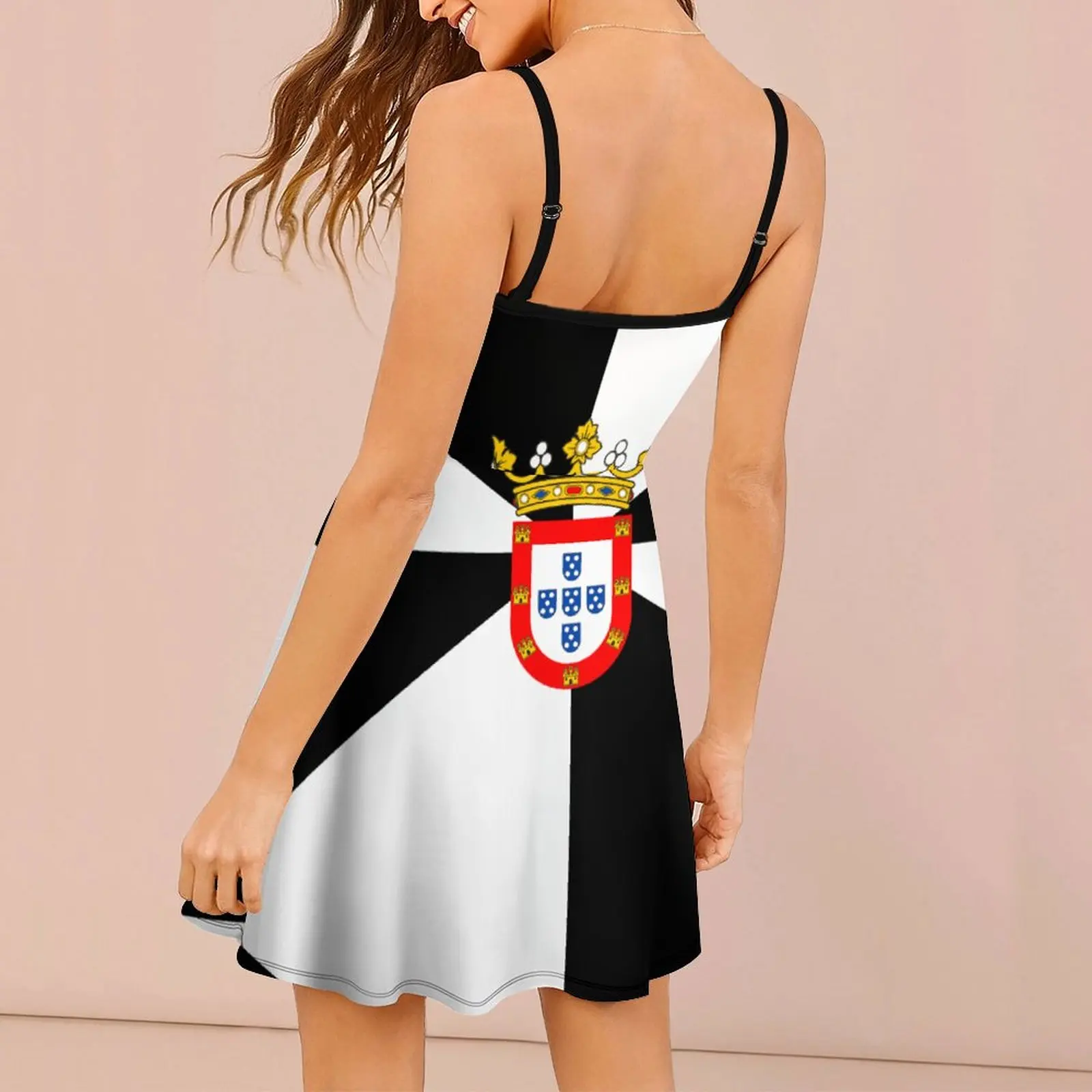 Flag Ceuta Graphic Exotic Woman's Clothing Women's Sling Dress Humor Graphic  Clubs Suspender Dress