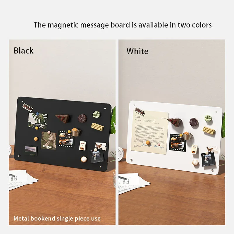 Extra Large Freestanding Magnetic Message Board Desktop Memo Planner Photo Display Metal Board for Student Home Office Kitchen