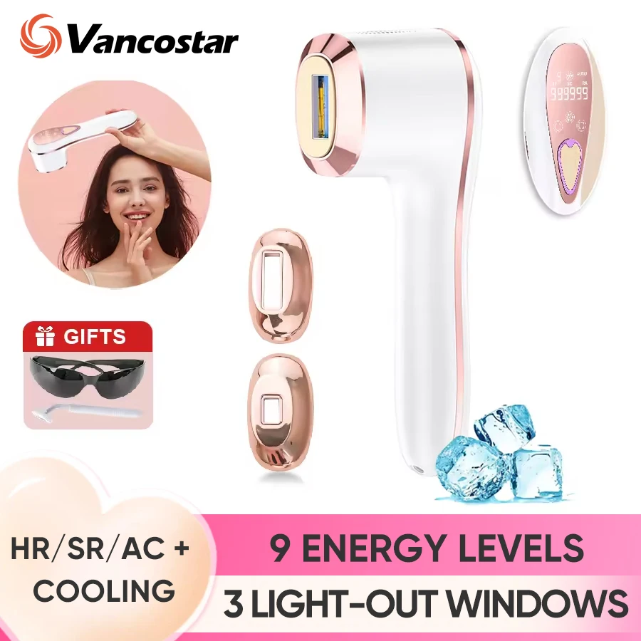Newest Cool IPL Hair Removal HR/SC/RA 3 Functions Whole body Use Painless Hair Remove Device Bikini Trimmer Facial Hair Removal