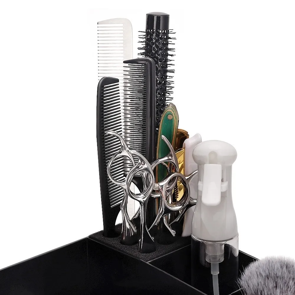 large-capacity-hair-clipper-tray-box-hairdressing-organizer-professional-hair-clipper-stand-durable-black-stylist-toolbox