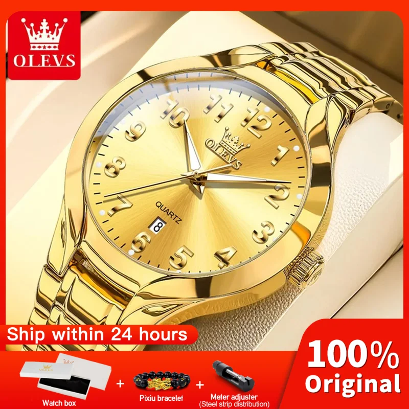 

OLEVS 3650, мужские и женские часы, оригинальные роскошные кварцевые часы, водонепроницаемые светящиеся часы для мужчин, спортивные часы с датой, подарки Reloj