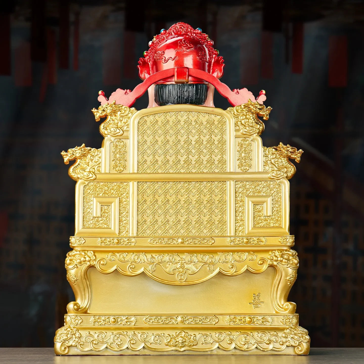 DSA God of Wealth ornament Bafanglai shop is used to worship the god of wealth with family text and god of wealth painted statue