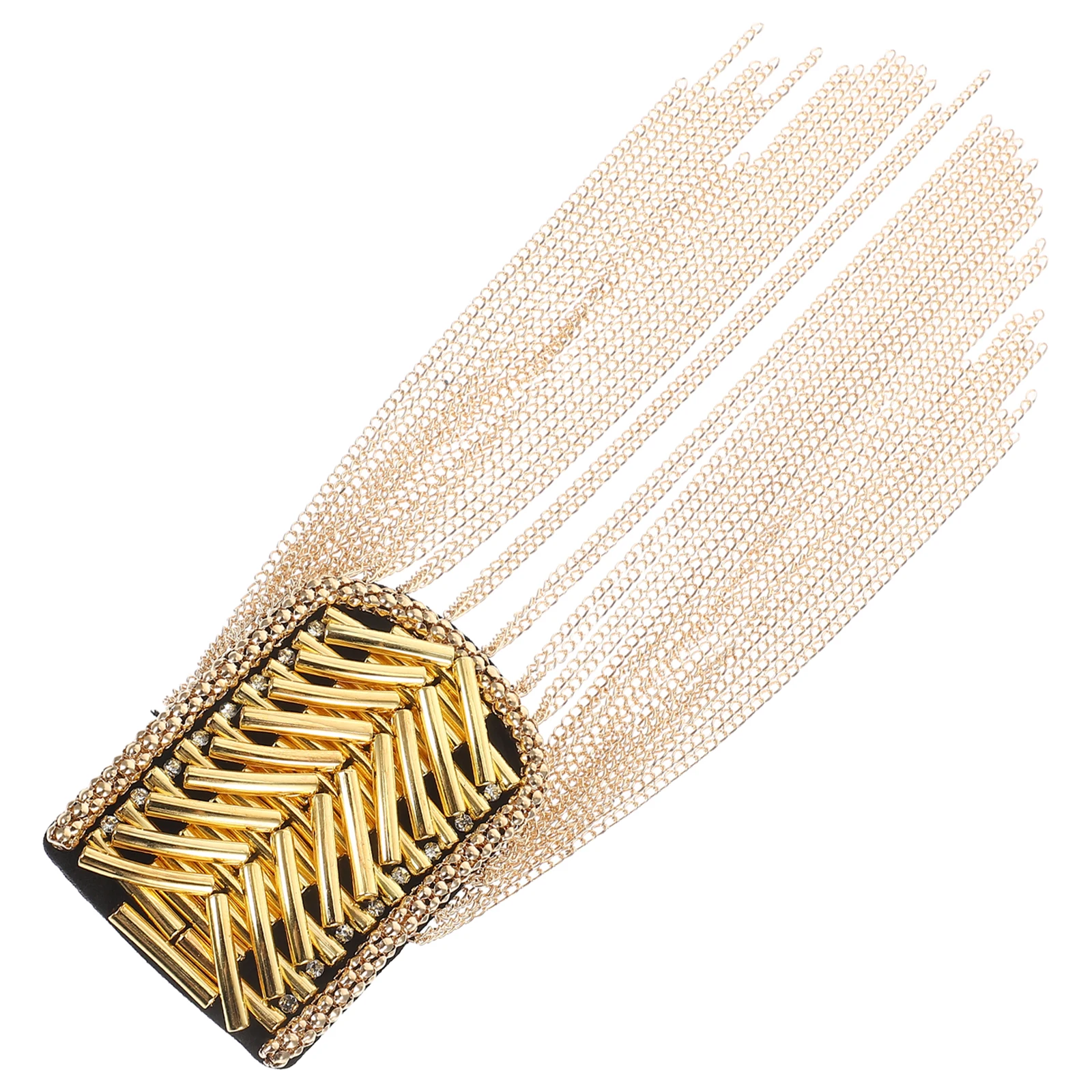 

Handmade Beaded Shoulder Badge Vintage Tassel Pin 6 Colors Formal Business Dinner Men Suits Accessories Epaulet Embellishment