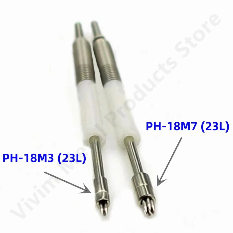 20/50PCS PH-18M3 PH-18M7 23L 23mm Length Spring Test Probe ICT Test Pin For PCB Test M3 Head M7 Head Dia 2.5mm 3.2mm