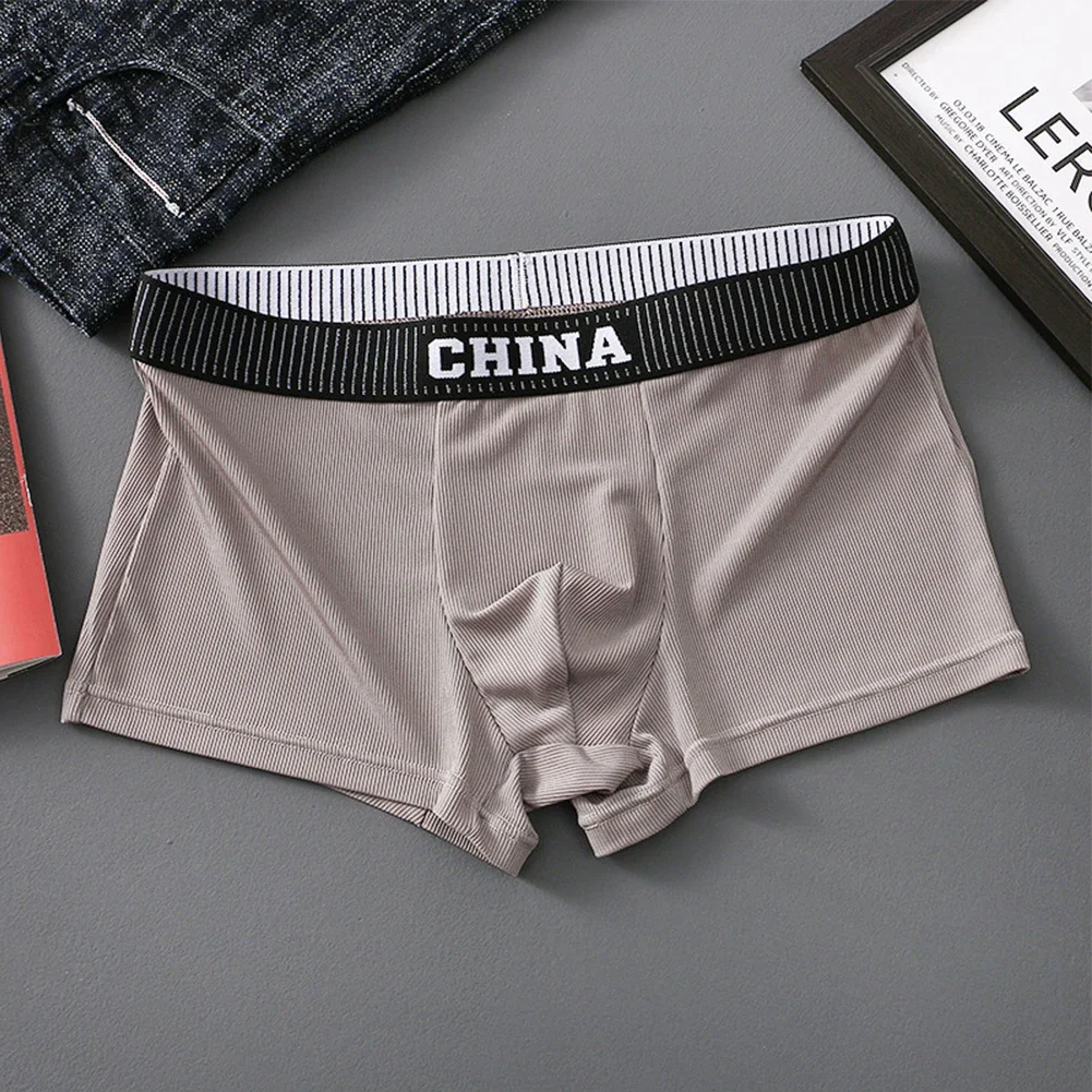 Ropa interior íntima de algodón para hombre, calzoncillos elásticos, bragas elásticas transpirables, regalos