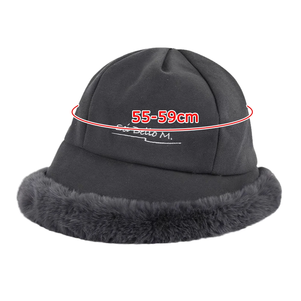 Trendy Mode Pluizige Bont Emmer Muts Verdikte Pluche Visser Hoed Oor Bescherming Prachtige Beanie Cap Chrisma 'S Geschenken