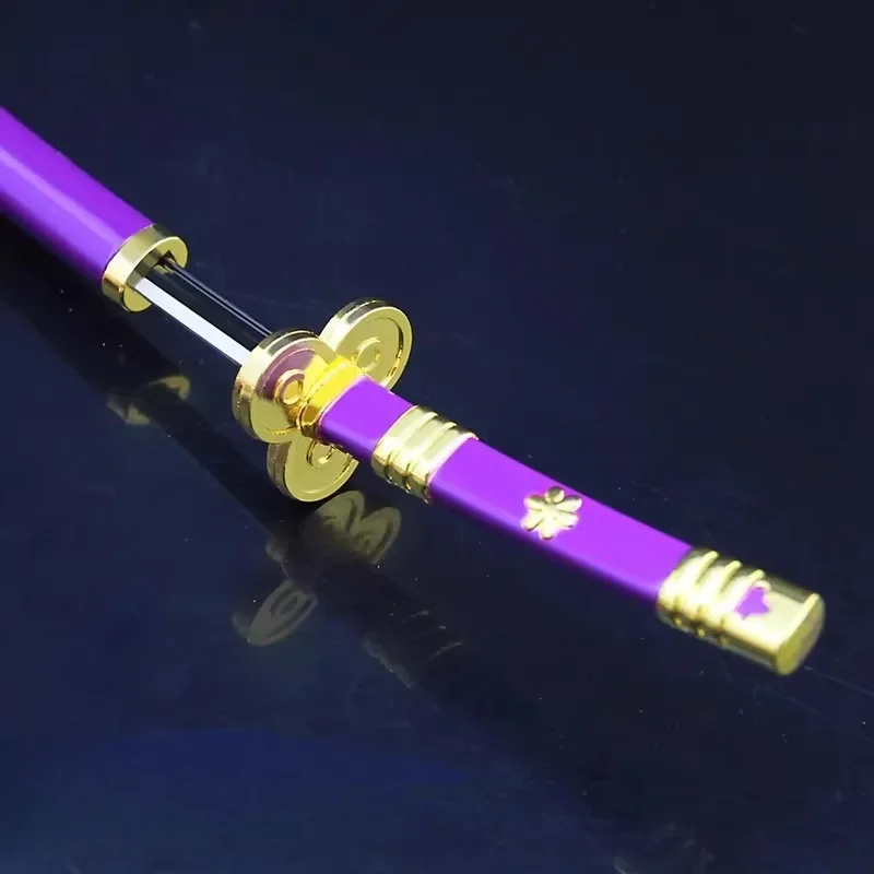 26Cm Een Pieca Roronoa Zoro Zwaard Wapen Sleutelhangers Anime Metalen Model Samurai Zwaard Wapen Model Sleutelhanger Decoratie Geschenken speelgoed