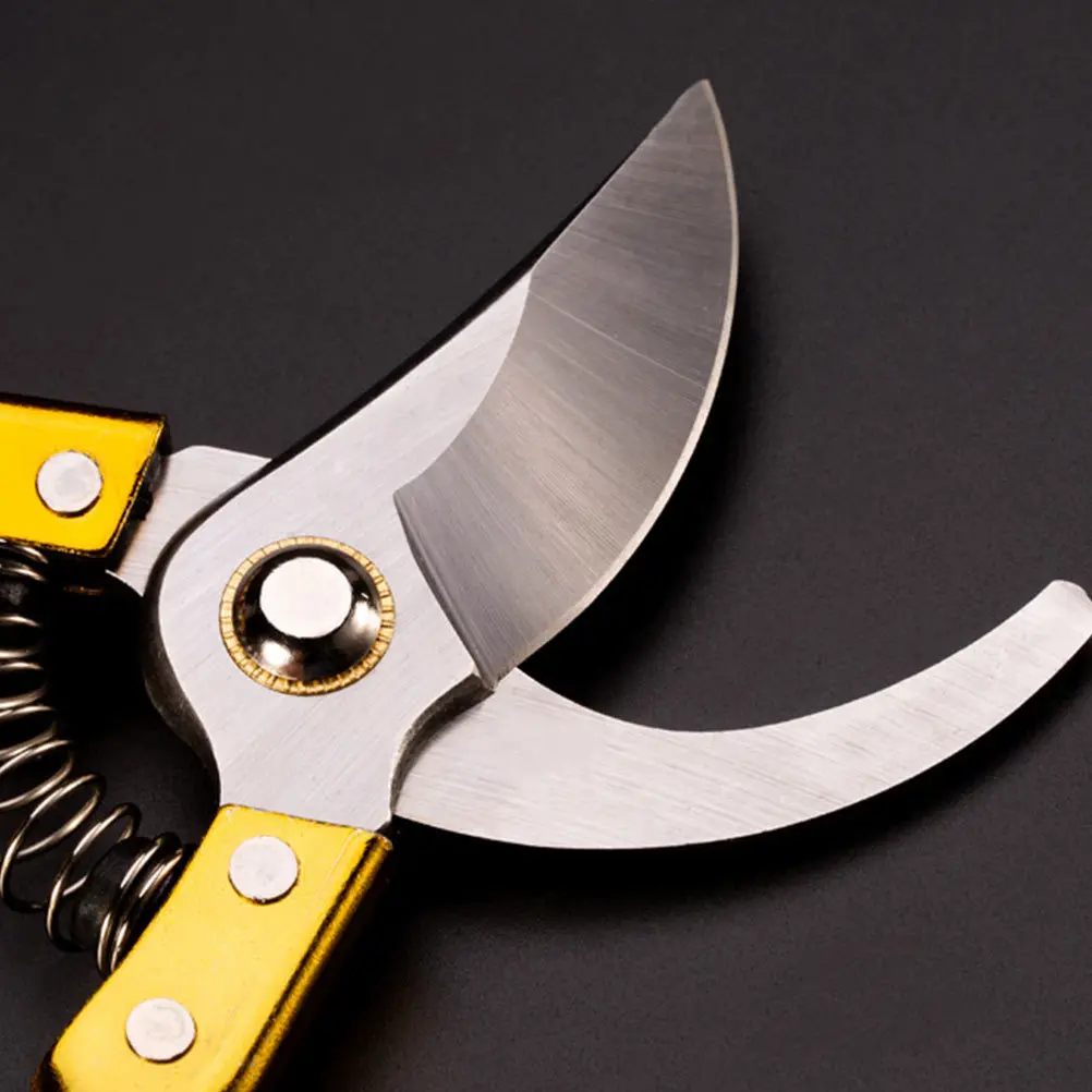 

1Pcs Golden Gardening Pruning Shear Durable Safe Convenient for Fruits Trees Twigs Cutting Pruning Shear Gardening Trimming Tool