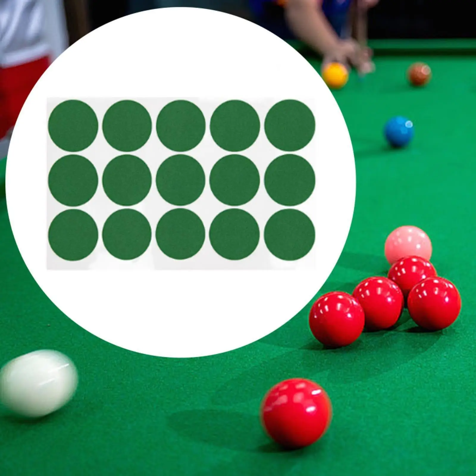 Pool Tablecloth Stickers Precision Ball Positioning Cloth Repair Markers Billiard Accessory for Table Maintenance