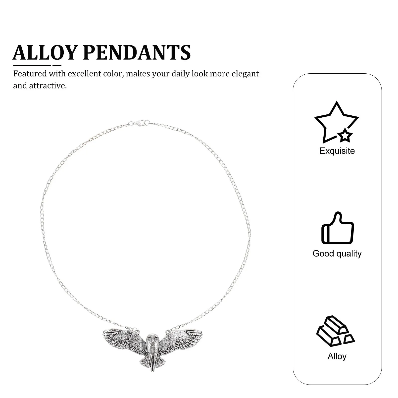 

Owl Shape Pendant Necklace Retro Design Perfect for Parties Anniversaries and Daily Wear Girl Necklace Gift Trendy Neck Hanging