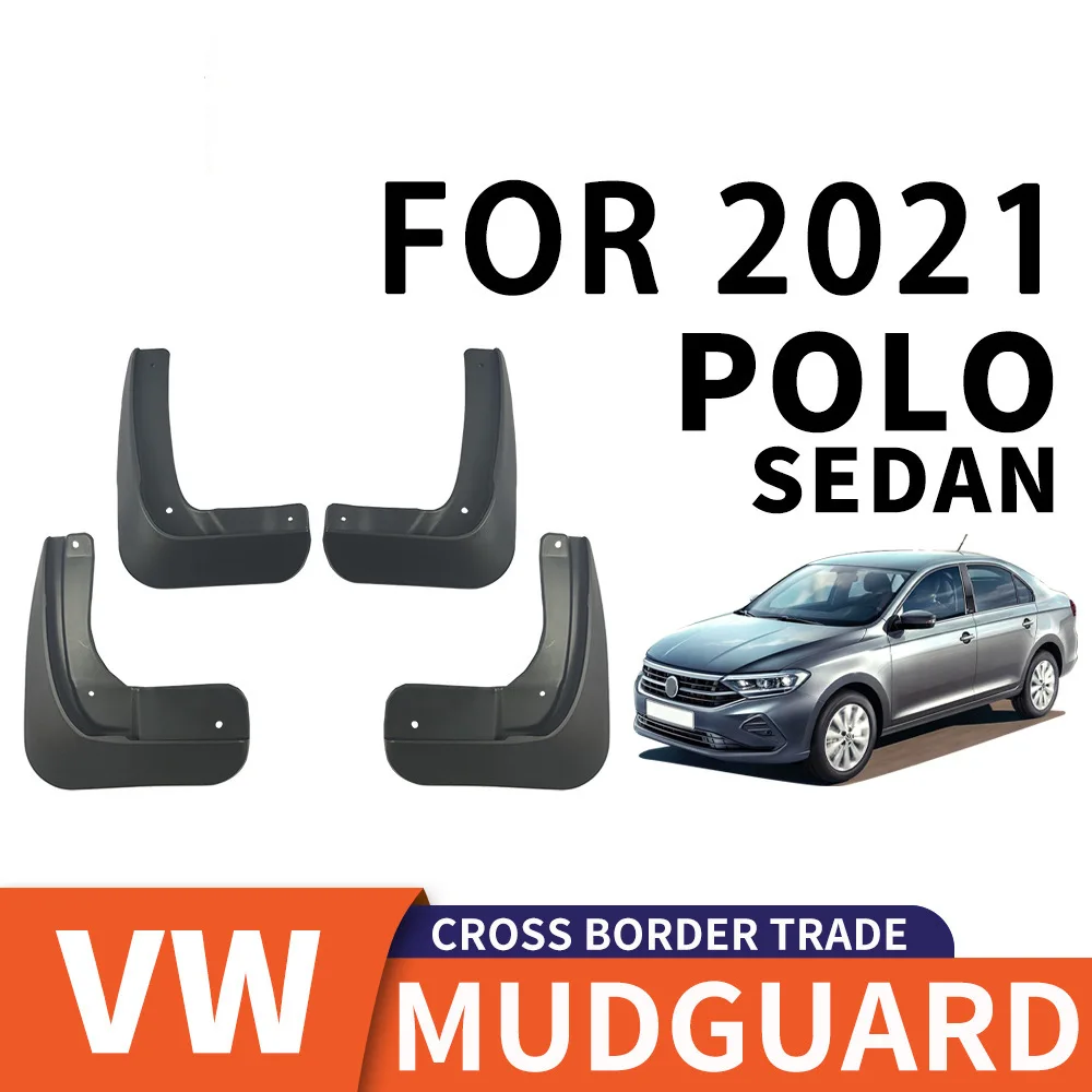 

For 2021 Volkswagen POLO SEDAN mudguard Mudflaps Front Rear Flares Splash Guards Cover Car Accessoie