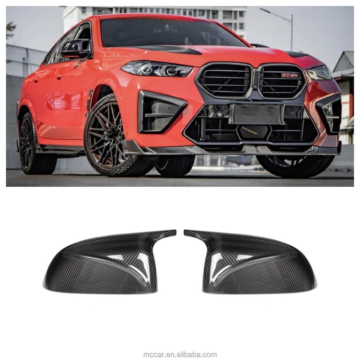 

Hot Selling F96 Car Rearview Mirror Suitable for BMWs X6M F96 Original Model Dry Carbon Fiber Rearview Mirror Cover