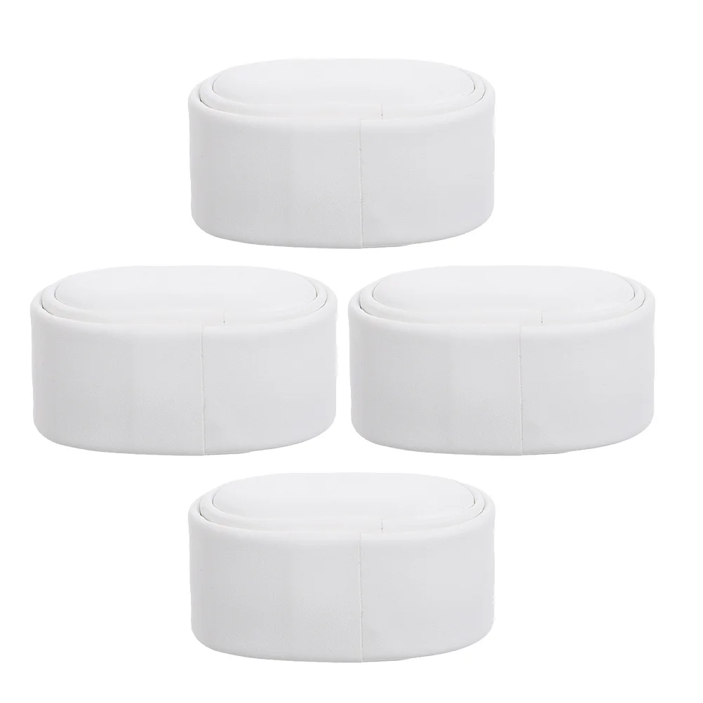

4pcs White Pu Watch Pillow Sponge Cushion For Watch Winder Storage Box Display Case Jewelry Holder Replacement Accessory