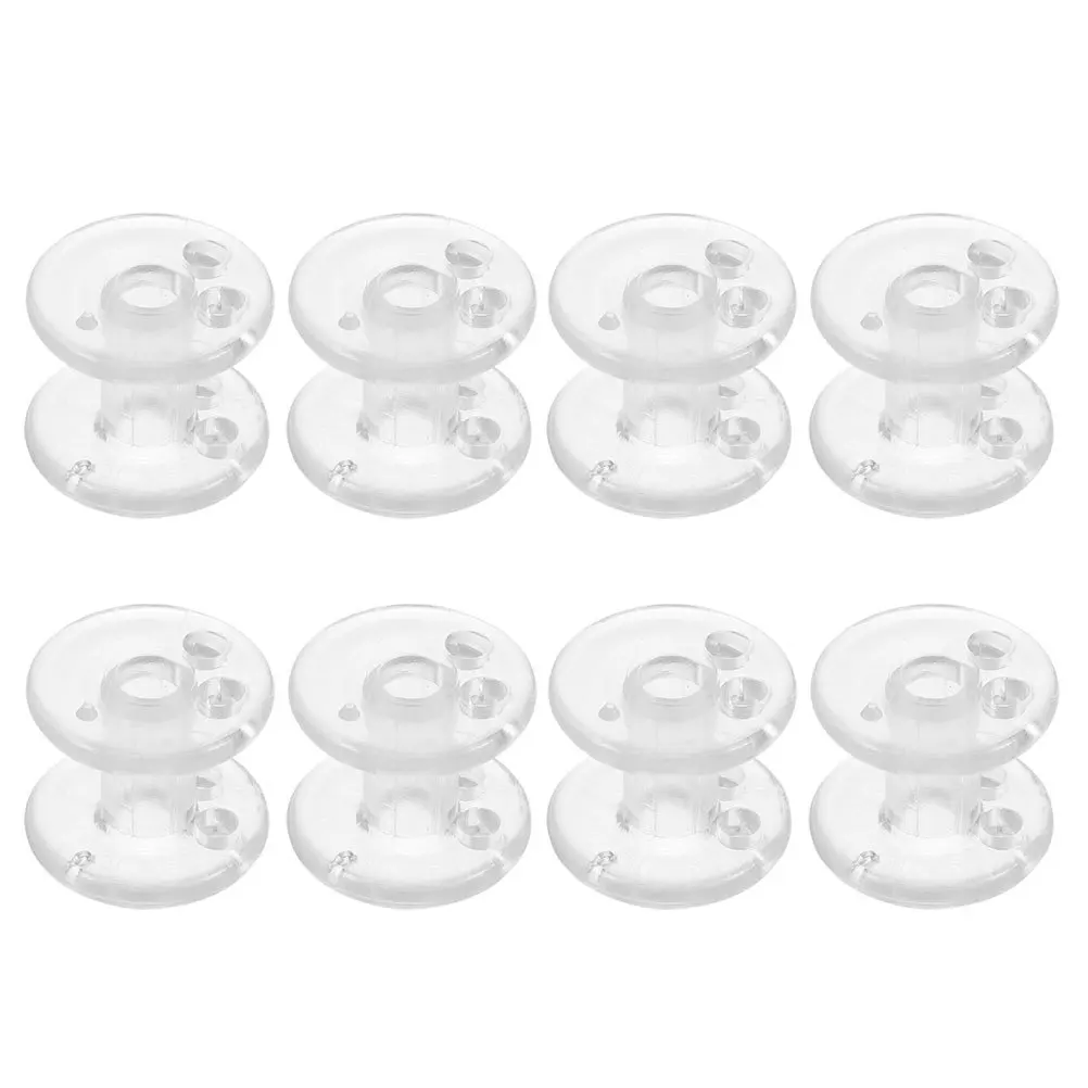 

8Pcs Plastic Spool Replacement for Curtain Cord Tensioner Compatible with Venetian Blinds and Pleated Shades Transparent Compact
