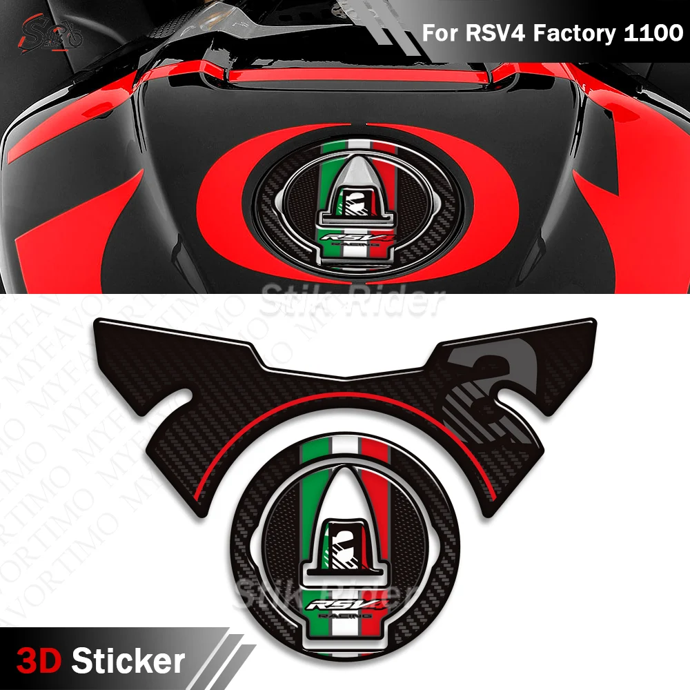 

2023 2024 2025 2026 For Aprilia RSV4 Factory 1100 Motorcycle Tank Pad Cap Grips Gas Fuel Kit Knee Stickers Decals Protection
