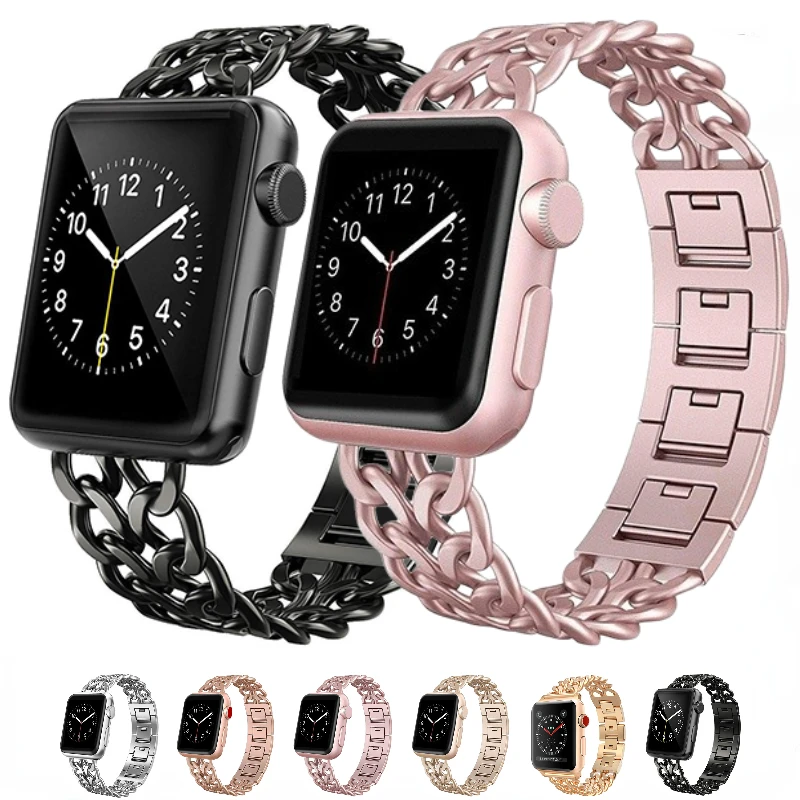 

Stainless Steel Strap for Apple Watch Ultra 49mm 8 7 6 5 4 45mm 41mm 40mm 44mm Band Metal Links Bracelet iwatch 3 SE 42mm 38mm