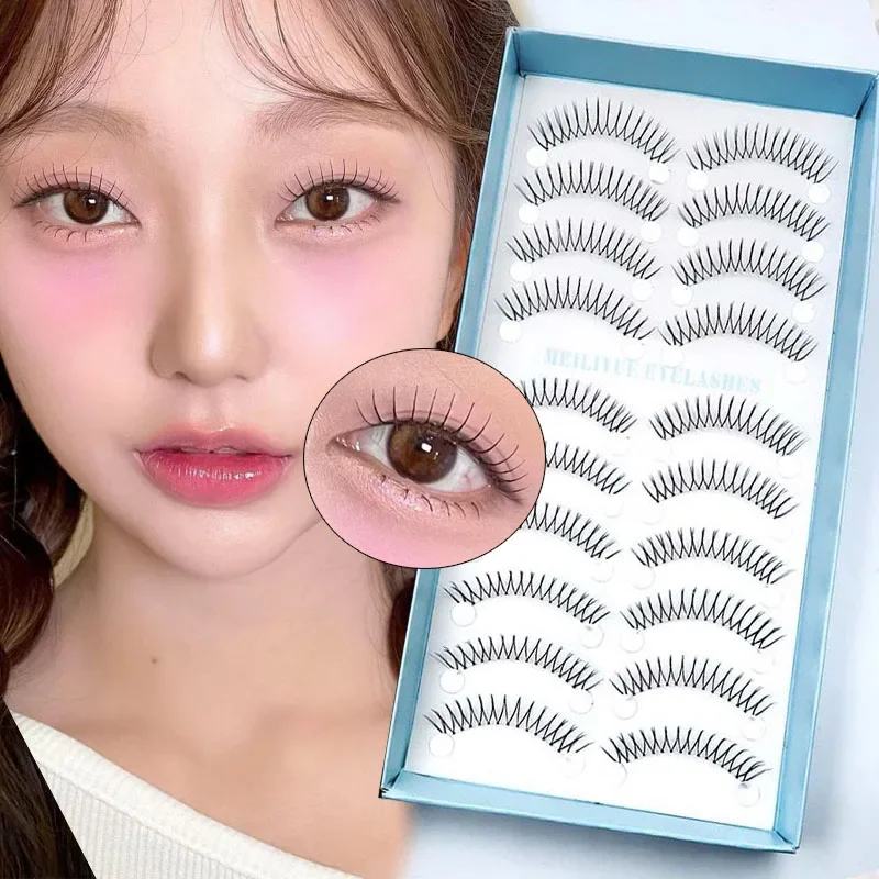 Hot Korean V-shaped False Eyelashes Natural Eyelashes Reusable Wispy Fashion Manga Eyelash Extensions Handmade Soft Makeup Tools