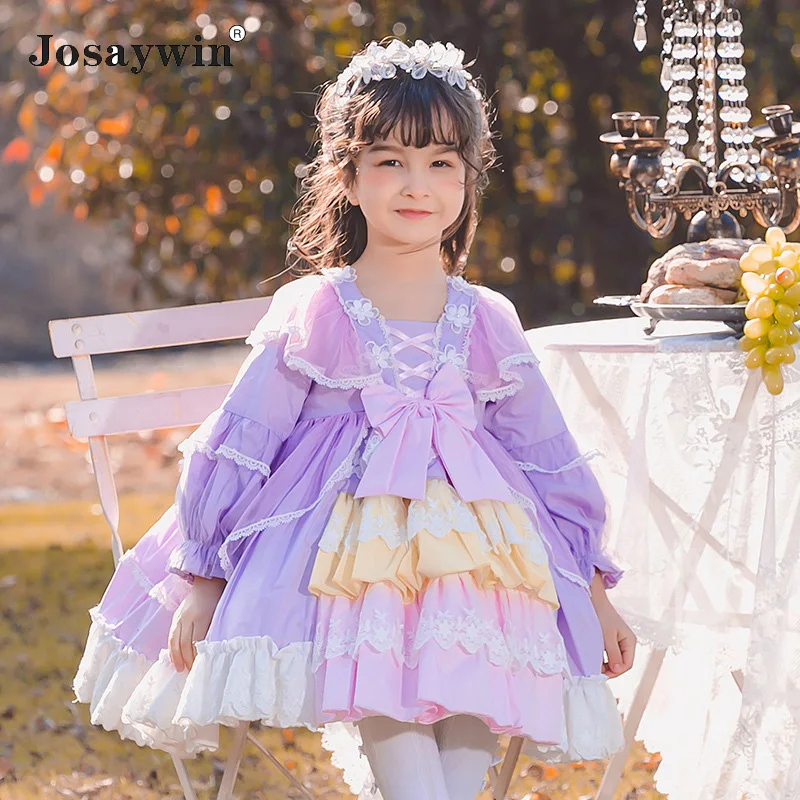 Spring Autumn Children Dress Original Baby Girl Lolita Girls Casual Dresses Kids Wedding Evening Dresses Vestidos Costume