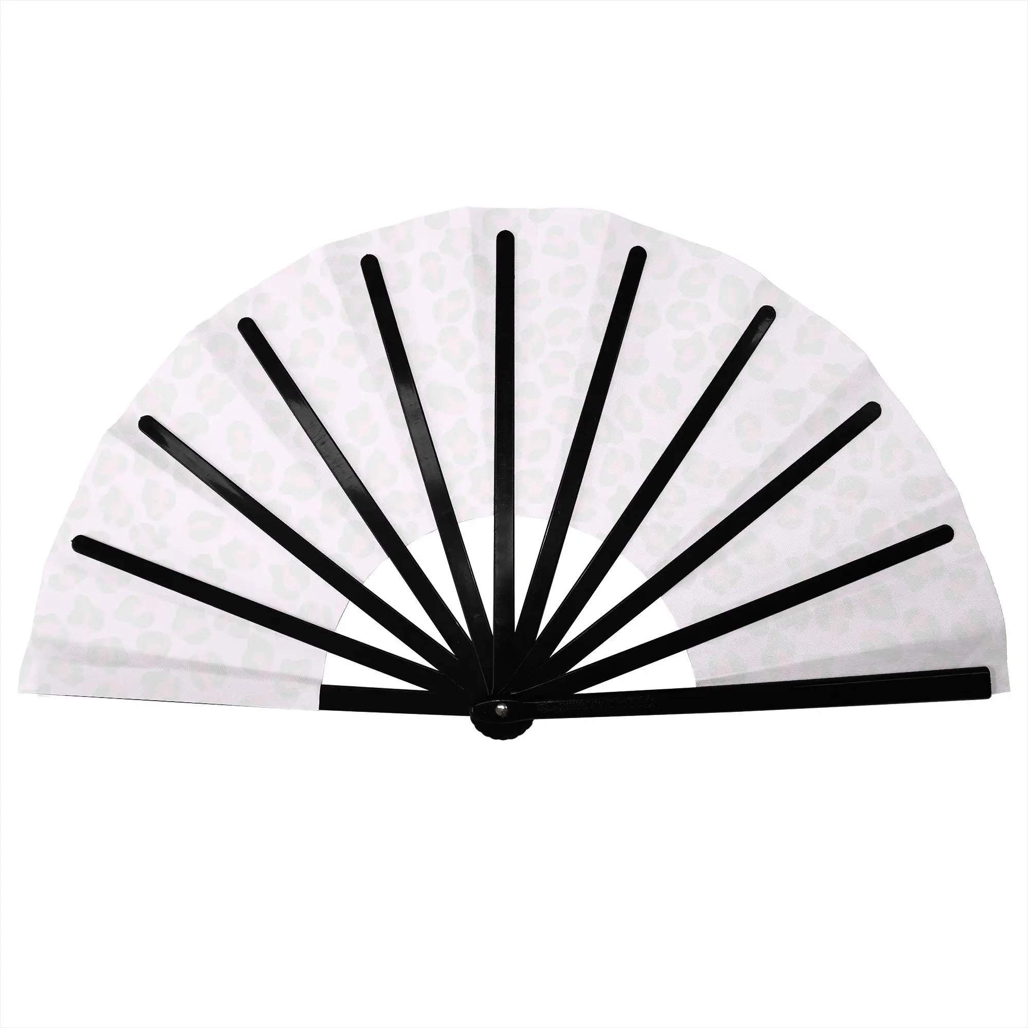 Leopard Cheetah  Seamless Folding Fan Oriental Art Skin Print Spots High-Quality Polyester Fans Gift Elegant Decorative Hand Fan