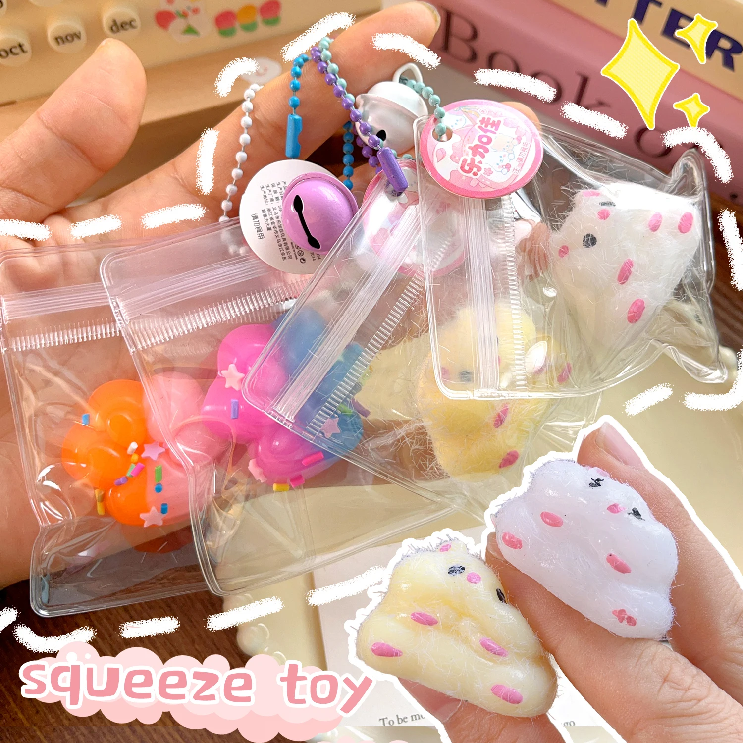 

Флокированный маленький хомяк, кошачий коготь, щепотка, игрушка, мини-TPR, силиконовый колокольчик в виде животного, детский рюкзак, подвеска, игрушки для снятия стресса