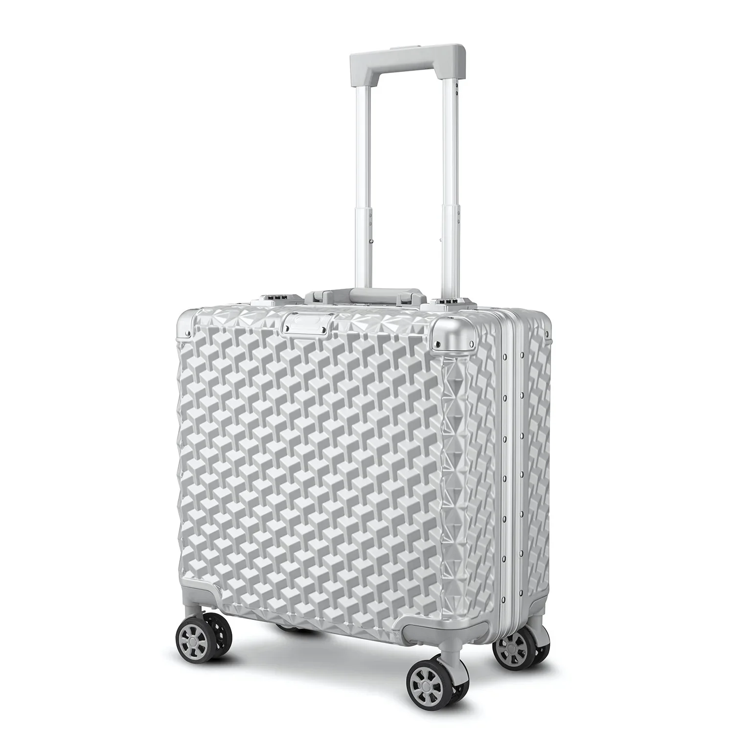

New 18-inch aluminum alloy trolley case for short business trips