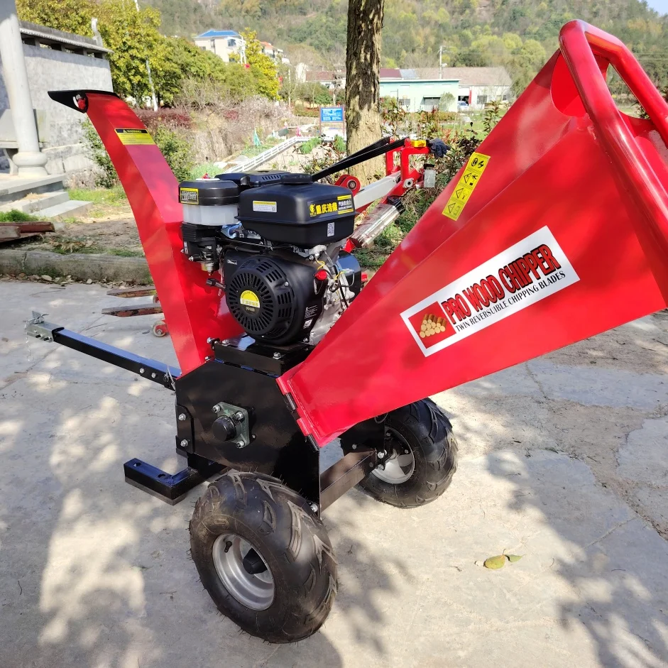 Trituradora de Ramas Personalizada de 15 HP, Procesador de Madera, Trituradora de Árboles Profesional, Chipeadora de Madera