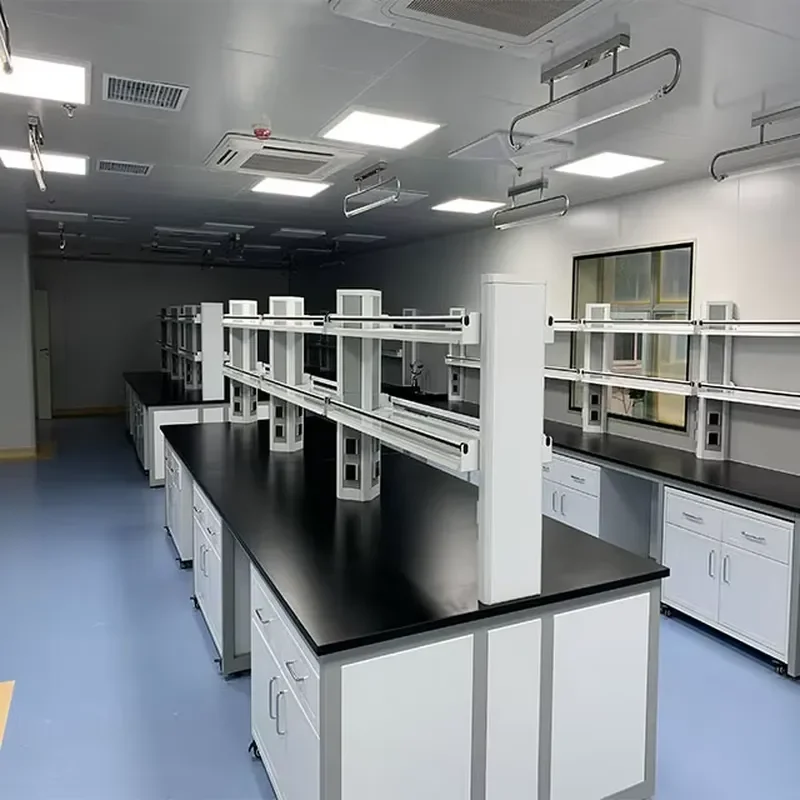 High Quality All Steel Modern Design Phenolic Surface Laboratory Workbench Chemical Corrosion Resistant for Schools and