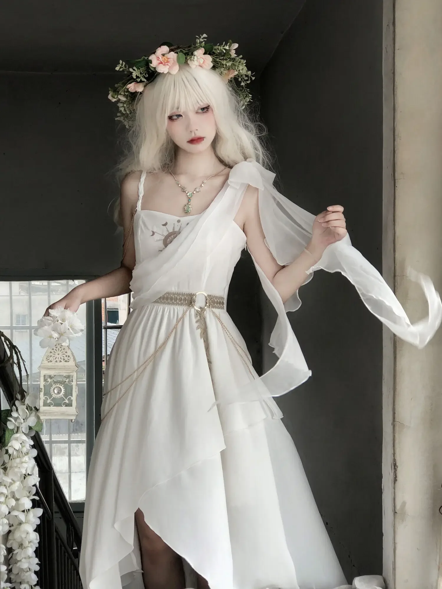 

Lolita Dress Ancient Greek Noble Goddess Gods Dusk Nordic Exotic Elegant Myth Series Palace Style Tea Party Dress Wedding Dress