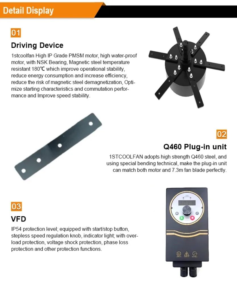 Giant Ceiling Fan for Church Warehouse Factory