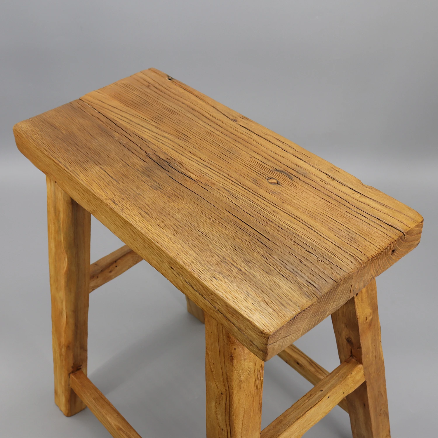 Solid Wooden Chair, Bathroom Bench, Rustic Stool