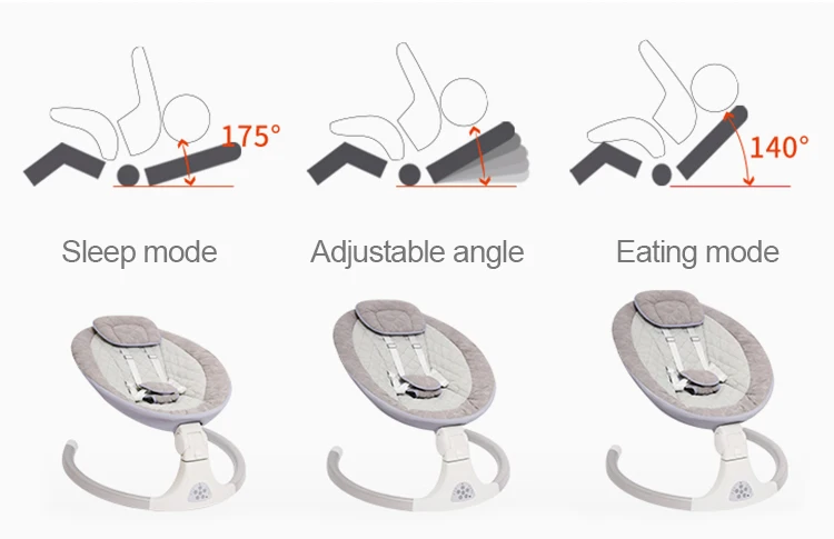 Baby Bouncer Rocker Chair Custom Music Baby Swing Automatic Swing Chair Electric Rocking Chair For Baby