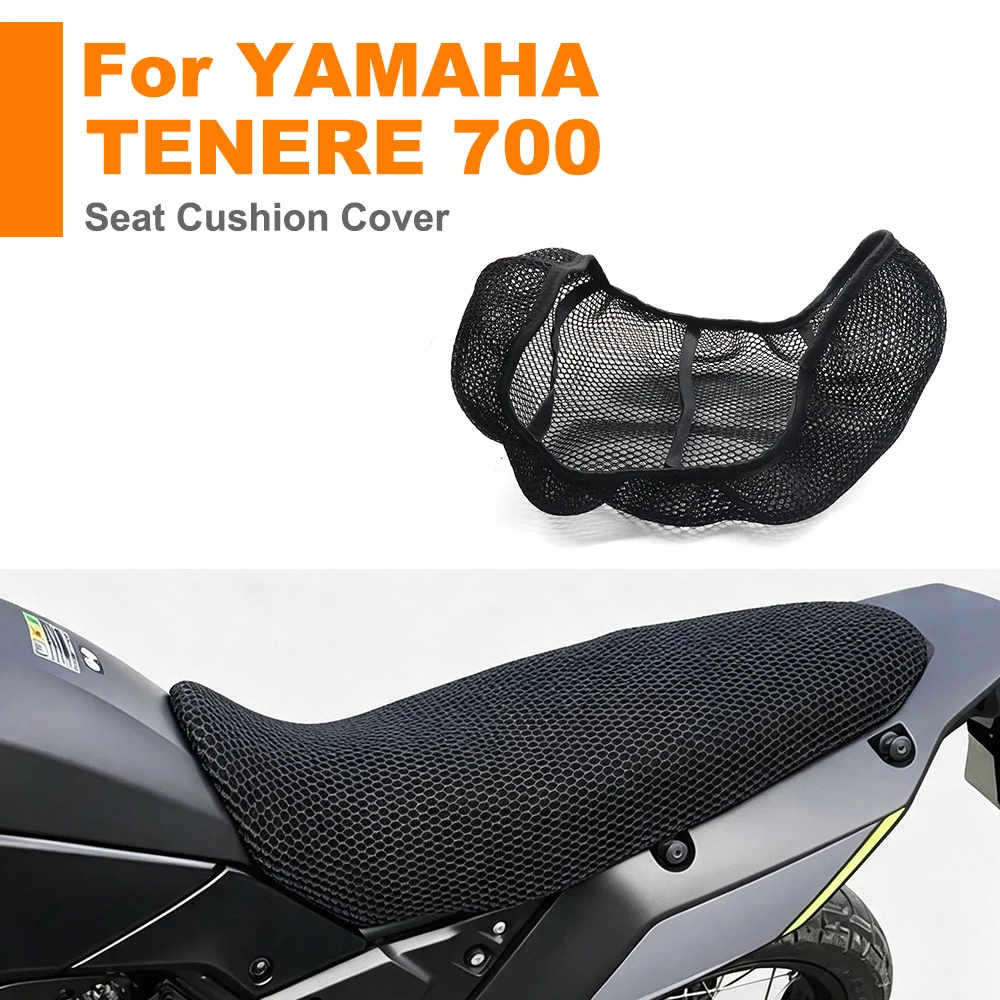 For YAMAHA TENERE 700 TENERE700 2020 Motorcycle Accessories Sunscreen Breathable Seat Cover 3D Heat Insulation Net Seat Cover